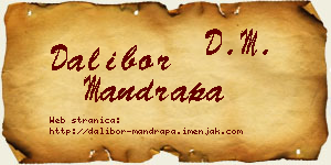 Dalibor Mandrapa vizit kartica